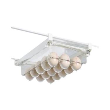 Imagem de Caixa Organizadora De Ovos Para Geladeira Com Gaveta, Suporte Para Ovo