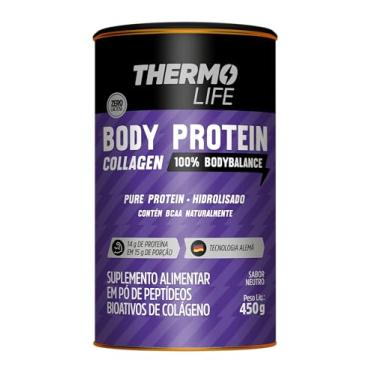 Imagem de Thermo Life Collagen Body Protein 450g Sabor Neutro em Pó com Peptídeos Bioativos Bodybalance 14g de Proteína por Porção