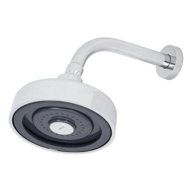 Imagem de Ducha Redonda Cromada De Parede Turbo Jato Standard - Deca Prateado