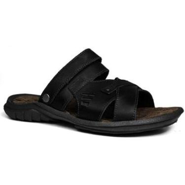 Imagem de Sandália Papete Masculina De Couro Preto - DCB2200LTPTO-Masculino
