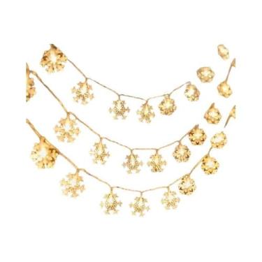 Imagem de Luzes De LED Em Forma De Floco De Neve Com Bateria USB Para Árvore De 