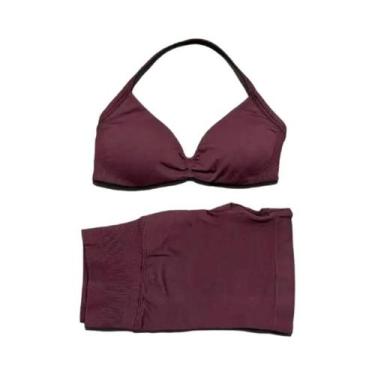 Imagem de Conjunto De Fitness Feminino: Shorts De Ginástica De Cintura Alta Com 
