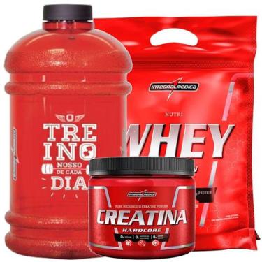 Imagem de Nutri Whey Protein 907g Refil Baunilha + Creatina Hardcore Reload 150g