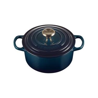 Imagem de PANELA REDONDA LE CREUSET 18CM SIGNATURE AZUL AGAVE 21177184220450