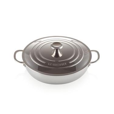 Imagem de CAÇAROLA LE CREUSET BUFFET SIGNATURE 3-PLY AÇO INOX 30CM 96600730000100