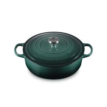 Imagem de PANELA RISOTTO LE CREUSET SIGNATURE 30CM EM FERRO FUNDIDO VERDE ARTICHAUT 21179307954430