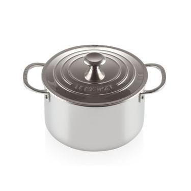 Imagem de CAÇAROLA LE CREUSET FUNDA SIGNATURE 3-PLY EM AÇO INOXIDÁVEL 24CM 96600624000000