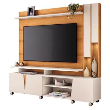 Imagem de Estante Home Theater Virtus Cinamomo Off White - Hb Móveis