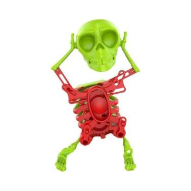 Imagem de Decoração De Esqueleto Móvel Assustador, Ornamento De Halloween, Figur
