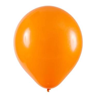 Imagem de Balão de Festa Redondo Profissional Látex Liso - Laranja - Art-Latex -
