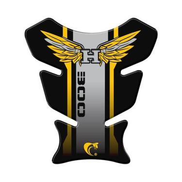 Imagem de Adesivo Protetor De Tanque 3D moto XRE 300 AMARELO - Cobra Motoparts, 