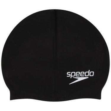 Imagem de Touca de Natação Speedo Big Swim Silicone, Preto, Único