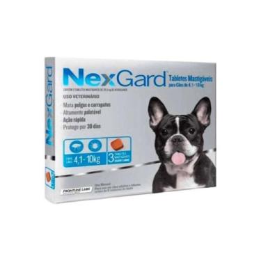 Imagem de Anti Pulgas Cães Nexgard 28,3mg 4,1 a 10kg com 3 Tabletes