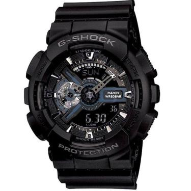 Imagem de Relógio CASIO G-SHOCK masculino anadigi GA-110-1BDR