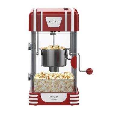 Imagem de Pipoqueira Classic Retrô PPI04V Philco Vermelha Com Bandeja e Dosador 