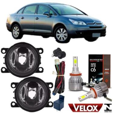 Imagem de Kit farol milha citroen c4 pallas 2007 a 2013 e super led 2d - BIBAS