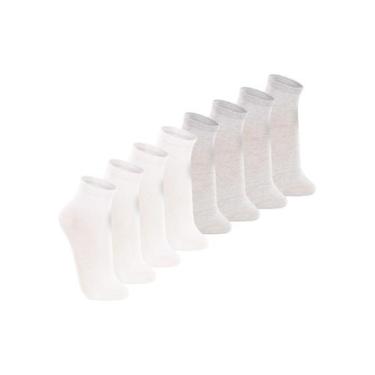 Imagem de Kit com 8 Pares de Meias Cano Médio Lupo 4200-088 Colorido, Cinza