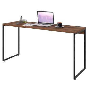 Imagem de Mesa De Escritório Escrivaninha 150cm Dynamica Industrial C08 Nogal - Mpozenato