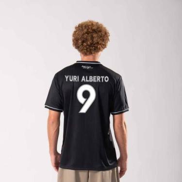 Imagem de Camisa Corinthians Arte Preta 9 Yuri Alberto - Braziline, P