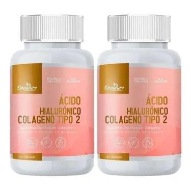 Imagem de Acido Hialuronico Colágeno Tipo 2 pele 200 cápsulas 2 frascos de 100 c