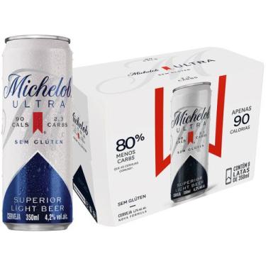 Imagem de Cerveja Michelob Ultra Superior Light Beer 8 Unidades Lata 350ml