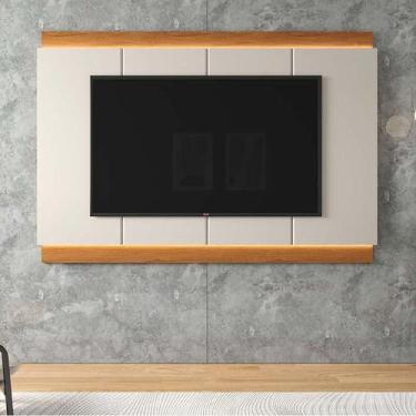 Imagem de Painel Para TV até 75" Com Led Duplo 207cm Marrocos Lukaliam Jequitiba