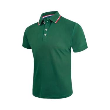 Imagem de Camisa Polo Casual Masculina De Verão Respirável De Alta Qualidade Em 