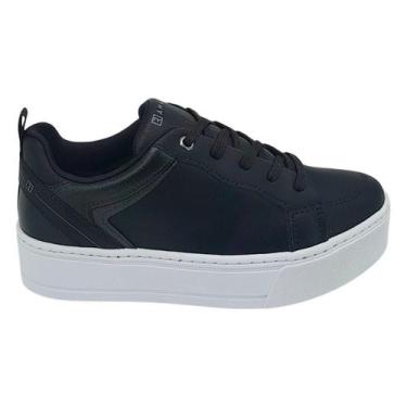 Imagem de Tenis Casual Ramarim Feminino Plataforma Lancamento Original, 36, Pret
