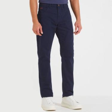 Imagem de Calça Forum Paul Slim Ou25 Azul Masculino, 42