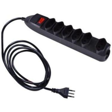 Imagem de Filtro de linha 6 tomadas bivolt preto 46rfl3060000 elgin