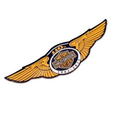 Imagem de Emblema Moto Harley Davidson Dourado Roadster Iron 1200 Deluxe Custom 