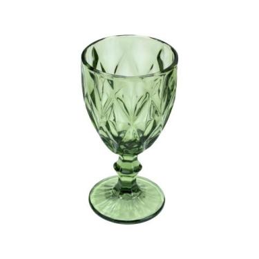 Imagem de Taça para Água Lyor Diamond de Vidro Verde 300ml - Wolff