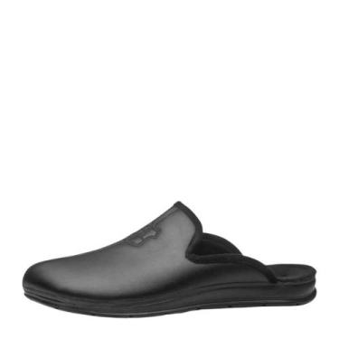 Imagem de Pantufa Masculina Pegada REF: 166001 MICROFIBRA, Preto, 37