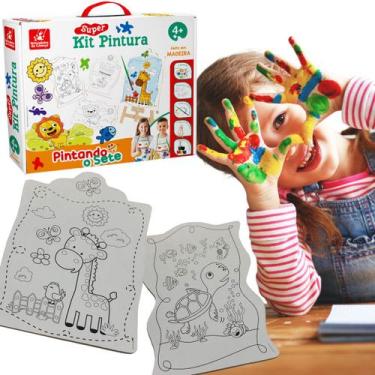 Imagem de Kit Pintando o Sete Brinquedo Educativo e Pedagógico - Brincadeira De 