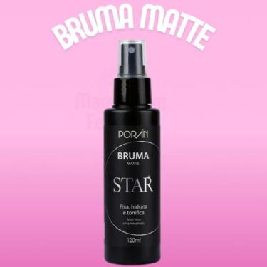 Imagem de Bruma Fixadora Porán Star Matte 120ml - Fixa, Hidrata e Tonifica a Pel