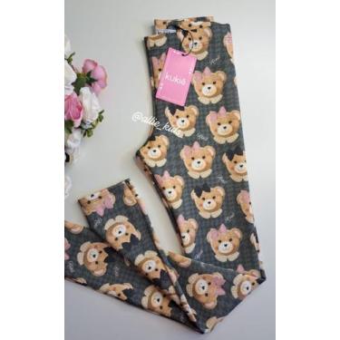 Imagem de Calça Legging em Fly Tech 80133 Kukiê Infantil Menina, 12, Cinza claro
