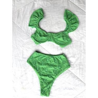 Imagem de Biquíni Grécia - SMELL SWIMWEAR, Verde, Hot Pant + meia taça aro com b