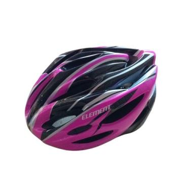 Imagem de Capacete GTS Out Mold M Preto e Rosa Brilhante Element, Rosa
