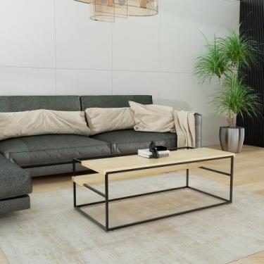 Imagem de Mesa de Centro Sala Riga Modular Decoração Versátil Preto - Studio Met