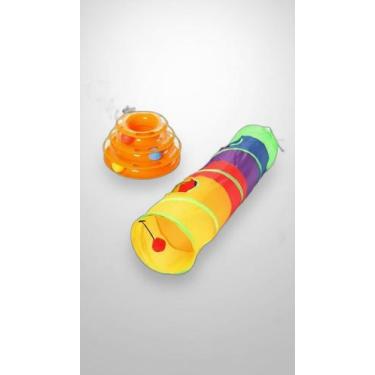 Imagem de Brinquedo Interativo Gato Torre Tunel Pet Bolas - Congratulations Stor