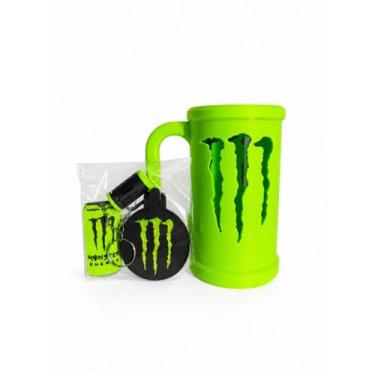 Imagem de Porta lata energetico 473 ml kit chaveiro tampa abridor - Monster, Ver