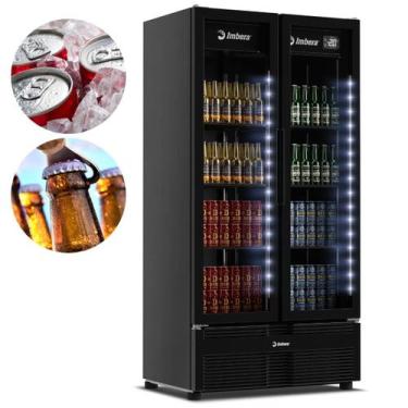 Imagem de Cervejeira Full Black Porta de Vidro 810 Litros CCV480 S LED Imbera, 2