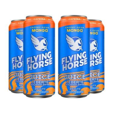 Imagem de Kit 4 Energético Flying Horse Manga Juice Liberte 473ml