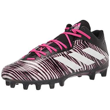 Imagem de adidas Tênis de futebol masculino Freak Carbon, Preto/branco/rosa choque, 8.5