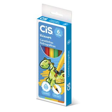 Imagem de Canetinhas Hidrográficas Lavável, CiS, Luxor, 48.4400, 0.8mm, 6 Cores