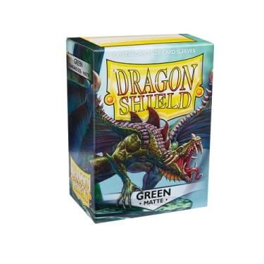 Imagem de Dragon Shield Matte Green 100 Protective Sleeves