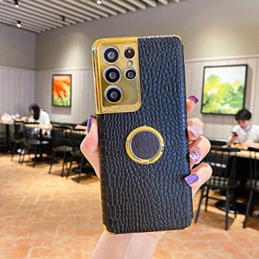 Imagem de Capa de telefone de suporte de anel de couro para samsung a51 a52 a72 5g a32 a82 s10 s20 s20 fe note 20 capa padrão ultra magnética, t2, para samsung s20fe