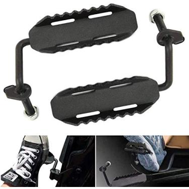 Imagem de Hooke Road Pegadores de Pé, Dobradiça de Dobradiça de Porta Pedal Compatível com Jeep JK Wrangler 07-18