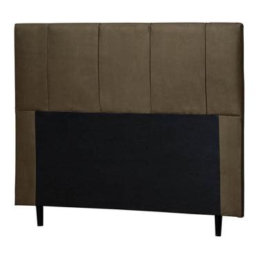 Imagem de Cabeceira Donna Cama Box Queen 160cm Suede Marrom