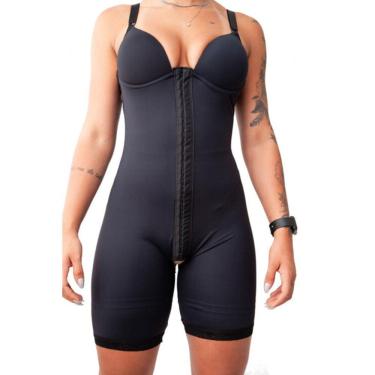 Imagem de Macacão Body Com Bojo Alta Compressão Modelador Com Perna (M21)